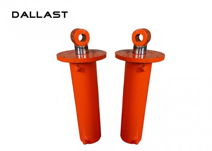 Apoye el cilindro hidráulico del saneamiento de los cilindros hidráulicos de la pierna de los camiones de la etapa del soporte temporario doble de la grúa
